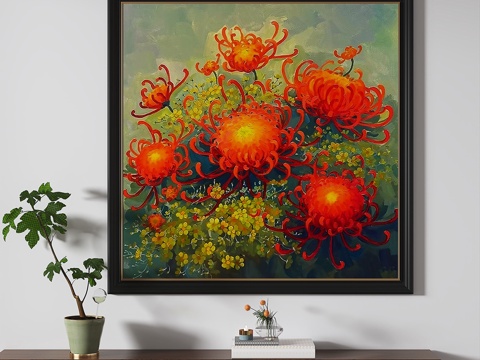  现代，复古，简欧，中古，装饰画3d模型 