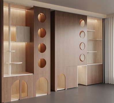  现代宠物柜 猫爬架3d模型 