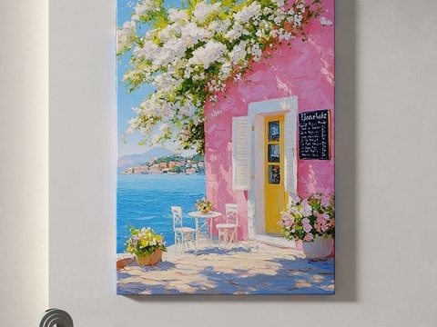  现代，复古，油画，轻奢，装饰画3d模型 