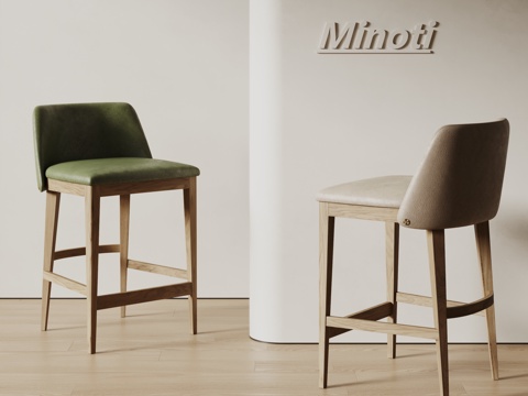 Minotti现代餐椅 咖啡椅 休闲餐椅 咖啡椅su模型