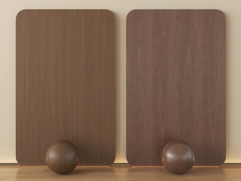  新中式护墙板 木饰面 木纹 木材su模型 