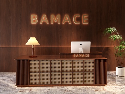  酒店前台  办公前台  餐厅前台  民宿前台  服装店收银台3d模型 