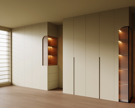  现代衣柜su模型 