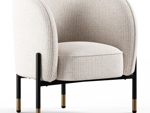  NV Gallery现代单人椅3d模型 