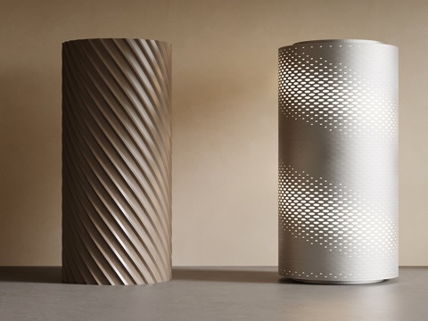  现代柱子3d模型 