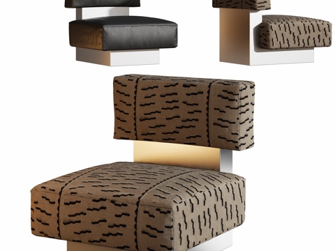 沙发椅单椅休闲椅su模型