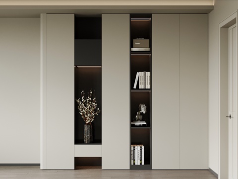  现代鞋柜 玄关柜3d模型 