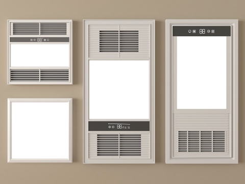  现代浴霸 集成浴霸 取暖器3d模型 