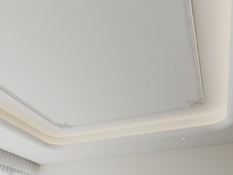  现代天花吊顶3d模型 