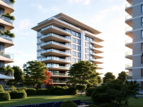 多层住宅 花园洋房su模型