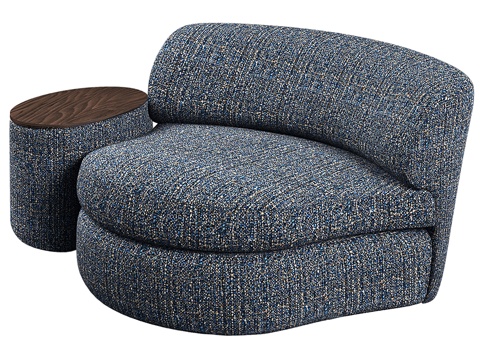  单人沙发3d模型 