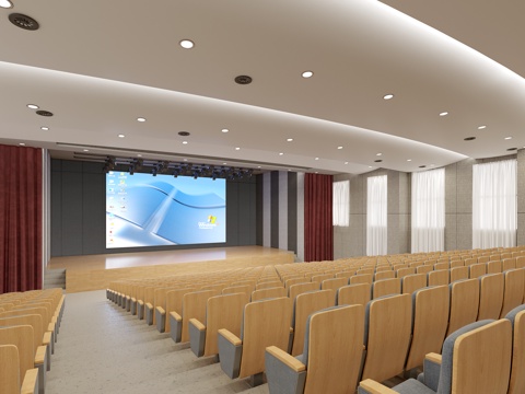  现代 报告厅3D模型3d模型 