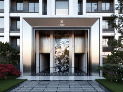 住宅门头su模型