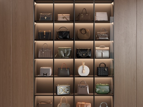  包包 包柜 手提包 包su模型 