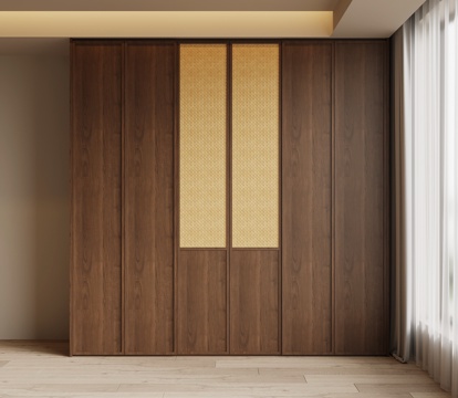 中古风衣柜su模型