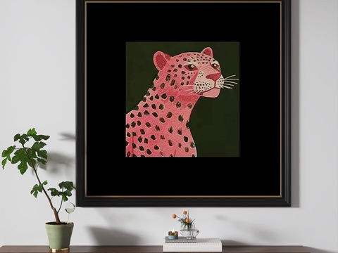  简欧，复古，中古，简约，装饰画3d模型 