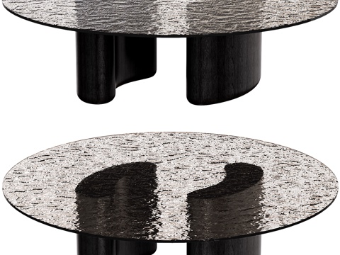  Lake round coffee table3d模型 