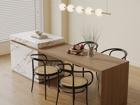  现代岛台3d模型 