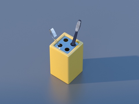  牙刷 生活用品牙刷 生活用品3d模型 