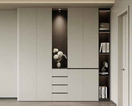 现代鞋柜 玄关柜su模型