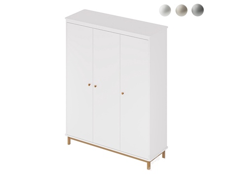  Ellipsefurniture 三门成品衣柜3d模型 