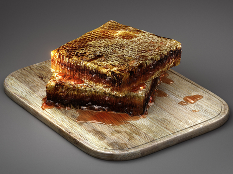  托盘蜂巢3d模型 