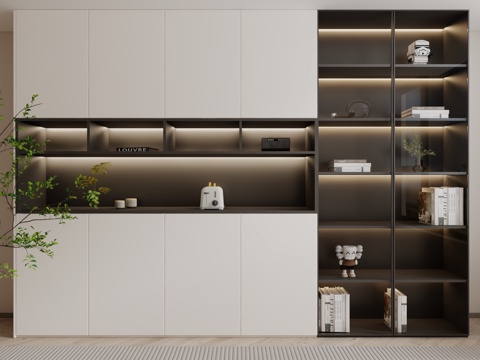  现代装饰柜3d模型 