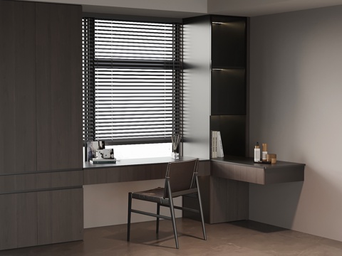  现代意式飘窗柜3d模型 