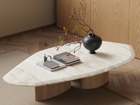  中古风茶几3d模型 