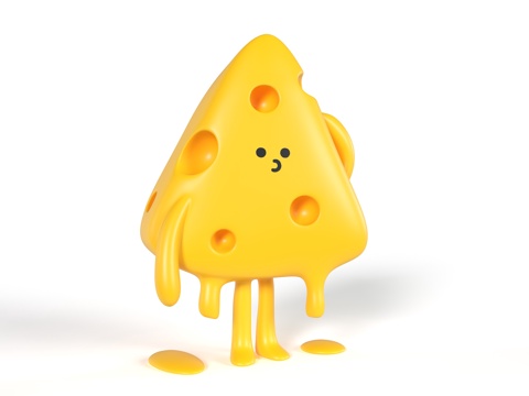 拟人摆件 玩具 奶酪摆件 卡通玩具 装饰摆件 卡通玩具 卡通su模型
