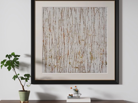  简欧，复古，中古，简约，装饰画3d模型 