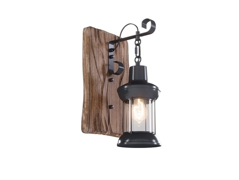  Lussole 美式壁灯3d模型 