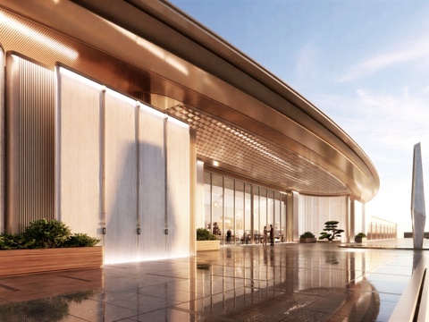 小区入口 示范区大门 小区大门su模型