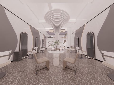  健身房 展厅 电影院su模型 