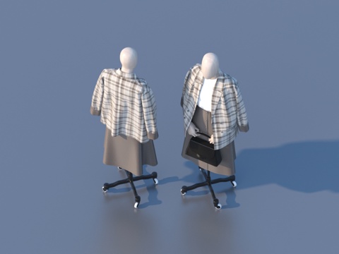  衣服 服装 模特3d模型 