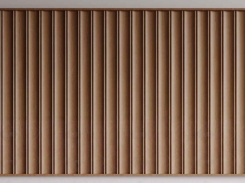  现代极简护墙板 长城板 波浪板 栅格板 木饰面板 背景墙3d模型 