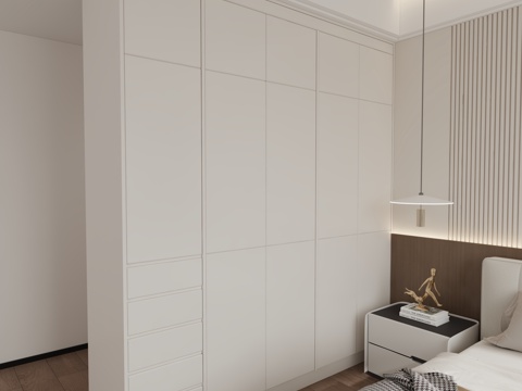  现代衣柜3d模型 