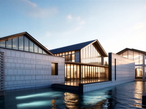 会所 售楼处su模型