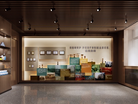  文化展厅3d模型 