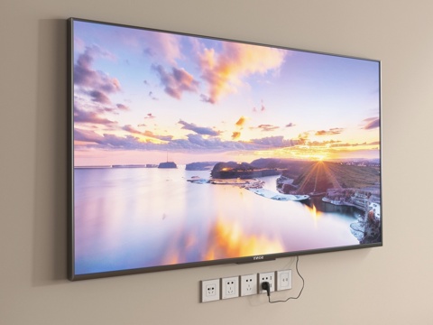  现代电视机 智能电视 壁挂电视3d模型 