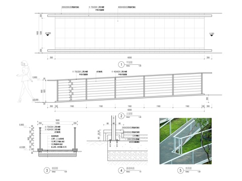  无障碍坡道 无障碍 残坡 园林 景观cad施工图cad施工图 
