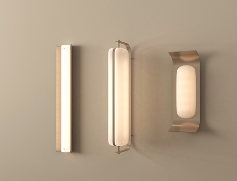 现代金属壁灯 小壁灯 床头壁灯su模型