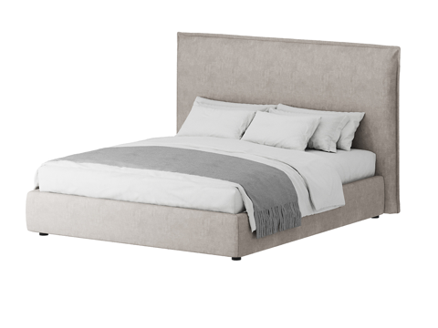  现代简约双人床 双人床 简约床 卧室床 抱枕  床垫3d模型 