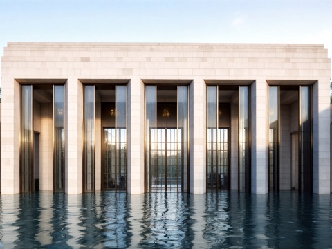 会所 售楼处su模型