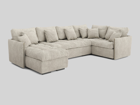  现代简约双人沙发 双人沙发 简约沙发 休闲沙发 客厅沙发3d模型 