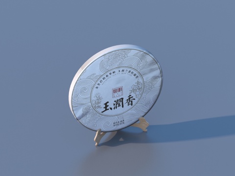  茶饼 圆茶3d模型 