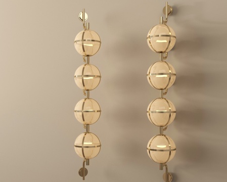 现代金属壁灯 小壁灯 床头壁灯su模型