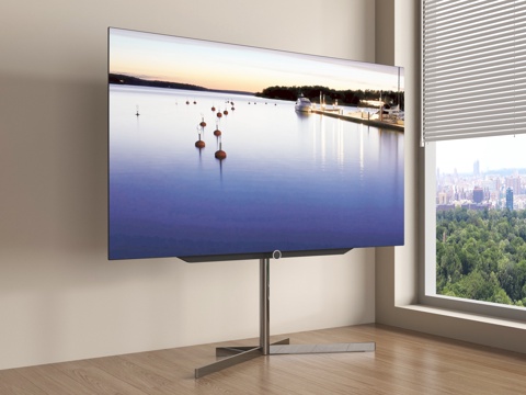  现代电视机 智能电视 电视支架su模型 