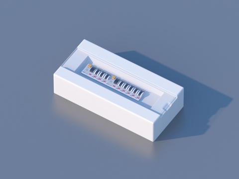  电箱 配电箱3d模型 