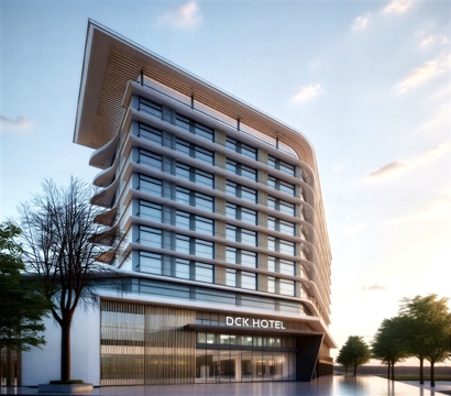  酒店 商务酒店su模型 